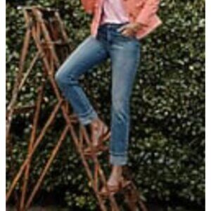 J Jill High Rise Straight Leg Ankle Cuffed Jean - Size 16T